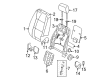 Diagram for Volkswagen Power Seat Switch - 1K0-881-606-A-30T