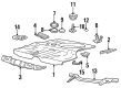 Diagram for Volkswagen Cabrio Floor Pan - 1EM-813-115-A
