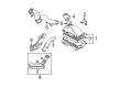 Diagram for Volkswagen Beetle Air Intake Hose - 1C0-133-354