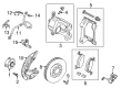 Diagram for Volkswagen Brake Caliper Bracket - 1EA-615-125-B