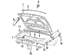 Diagram for Volkswagen Corrado Hood Hinge - 535-823-302