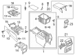 Diagram for Volkswagen Atlas Center Console - 3CN-863-241-H-VPG