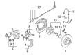 Diagram for Volkswagen ABS Wheel Speed Sensor - 1J0-927-807-B
