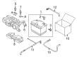 Diagram for Volkswagen Jetta Battery Hold Downs - 1KM-915-333