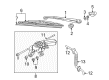 Diagram for Volkswagen Jetta Windshield Wiper Arms - 1J9-955-707