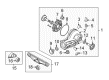 Diagram for Volkswagen Phaeton Differential Mount - 4B3-599-257-A