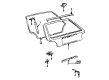 Diagram for Volkswagen Golf Trunk Lid Latch - 191-827-505