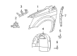 Diagram for Volkswagen Fender - 7B0-821-105-A