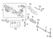 Diagram for Volkswagen Golf R Rack & Pinion Bushing - 5Q0-423-121-A