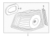 Diagram for Volkswagen Phaeton Back Up Light - 3D0-945-095-C