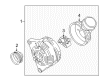 Diagram for Volkswagen Alternator Pulley - 06B-903-119-C