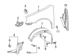 Diagram for Volkswagen Fender - 1K9-821-022