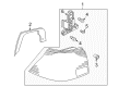 Diagram for Volkswagen Golf Back Up Light - 1J6-945-096-F