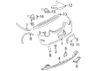 Diagram for Volkswagen Bumper - 1C0-807-421-P-GRU