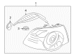 Diagram for Volkswagen Eos Back Up Light - 1Q0-945-095-J