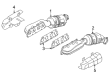 Diagram for Volkswagen Exhaust Heat Shield - 07D-253-036-A