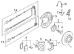 Diagram for Volkswagen Brake Pad Set - 1K0-698-451-H