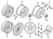 Diagram for Volkswagen Alloy Wheels - 7N0-601-027-E-03C