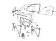 Diagram for Volkswagen Golf Window Channel - 1J3-837-431-A-B41