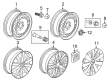 Diagram for Volkswagen Jetta Wheel Bearing Dust Cap - 5C0-601-147-D-QLV