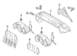 Diagram for Volkswagen Touareg Exhaust Heat Shield - 03H-253-035-AD