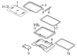 Diagram for Volkswagen Sunroof Motor - 701-959-731-C