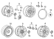 Diagram for Volkswagen Alloy Wheels - 561-601-027-03C