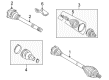 Diagram for Volkswagen Passat CV Joint - 431-498-103-CX