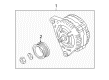 Diagram for Volkswagen Phaeton Alternator - 077-903-023-B