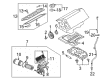 Diagram for Volkswagen Phaeton Engine Oil Cooler - 07C-117-013-AQ