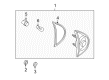 Diagram for Volkswagen Back Up Light - 1K6-945-093-F