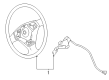 Diagram for 2004 Volkswagen Golf Steering Wheel - 1J0-419-091-DL-QHS