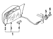 Diagram for Volkswagen Jetta Side View Mirrors - 191-857-502-H
