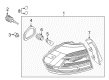 Diagram for 2016 Volkswagen Passat Back Up Light - 561-945-208-B
