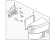 Diagram for Volkswagen EuroVan Back Up Light - 701-945-096-01C