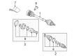 Diagram for Volkswagen Eos Axle Shaft - 5N0-407-762-F