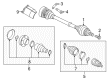 Diagram for Volkswagen GTI CV Joint - 5QM-498-103-C