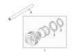Diagram for Volkswagen Touareg Water Pump Gasket - 07Z-121-041