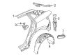 Diagram for Volkswagen Fender Splash Shield - 11A-810-971