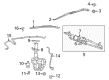 Diagram for Volkswagen Windshield Wiper Motors - 7B0-955-711-B
