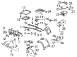 Diagram for Volkswagen Phaeton Cup Holder - 3D0-862-401-A-B41