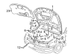 Diagram for Volkswagen Hood - 3B0-823-031-E