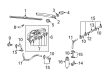 Diagram for Volkswagen Windshield Wiper Motors - 5K6-955-711-C