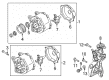 Diagram for Volkswagen Belt Tensioner Bolt - N-911-490-01