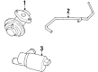 Diagram for Volkswagen EGR Tube - 037-131-586-C
