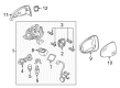 Diagram for Volkswagen Touareg Side View Mirrors - 7P6-857-508-BN-9B9