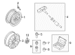 Diagram for Volkswagen CC Alloy Wheels - 1K8-601-025-S-88Z