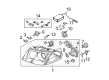 Diagram for Volkswagen Headlight - 3B0-941-015-AQ