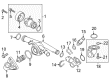 Diagram for Volkswagen Water Pump Pulley - 021-121-031-D