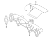 Diagram for 2005 Volkswagen Passat Exhaust Heat Shield - 038-129-969-A